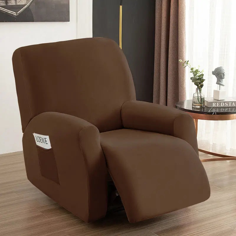 Housse Canapé Velours Élastique FOXVEL Coffee-Chivas Regal single seat