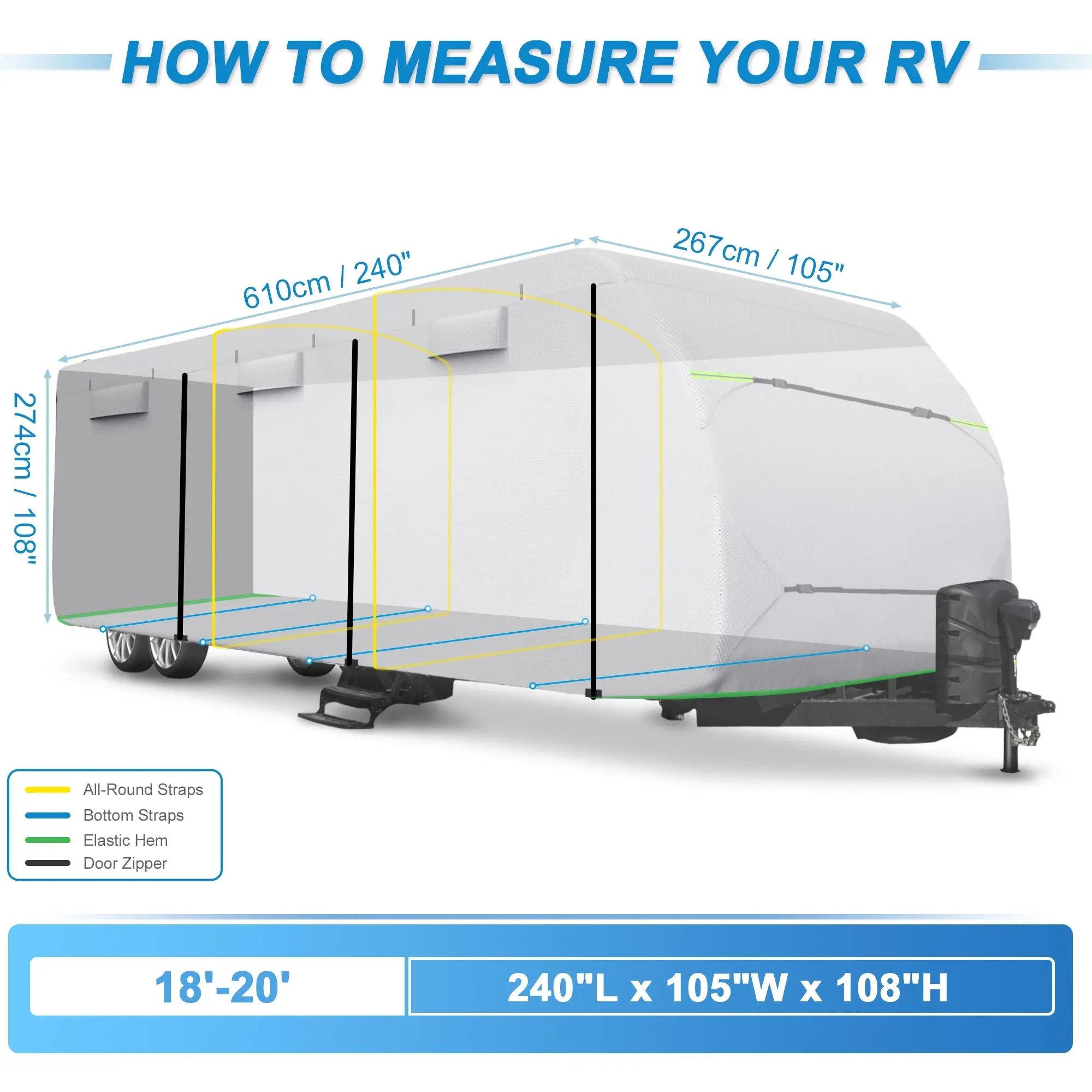 Housse Caravane Imperméable NOVA Housse de France