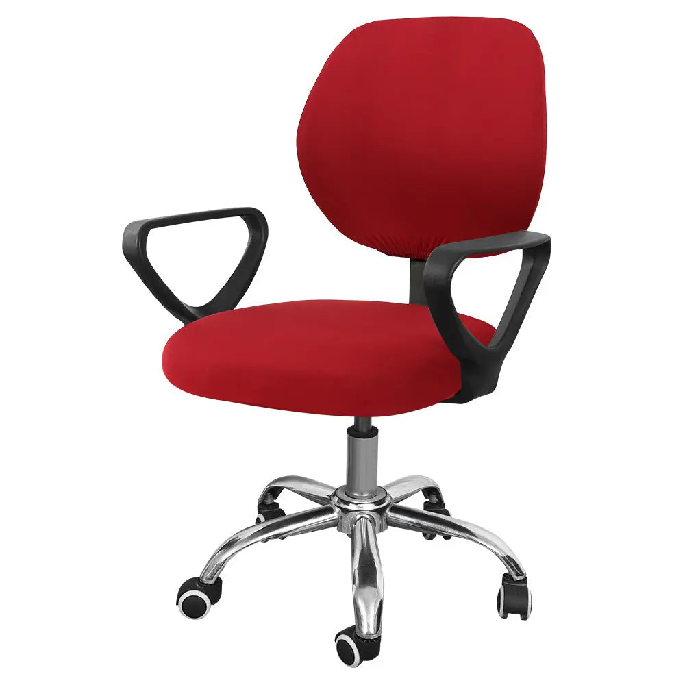 Housse Chaise Élastique MONTRO Wine Red-As shown in the figure