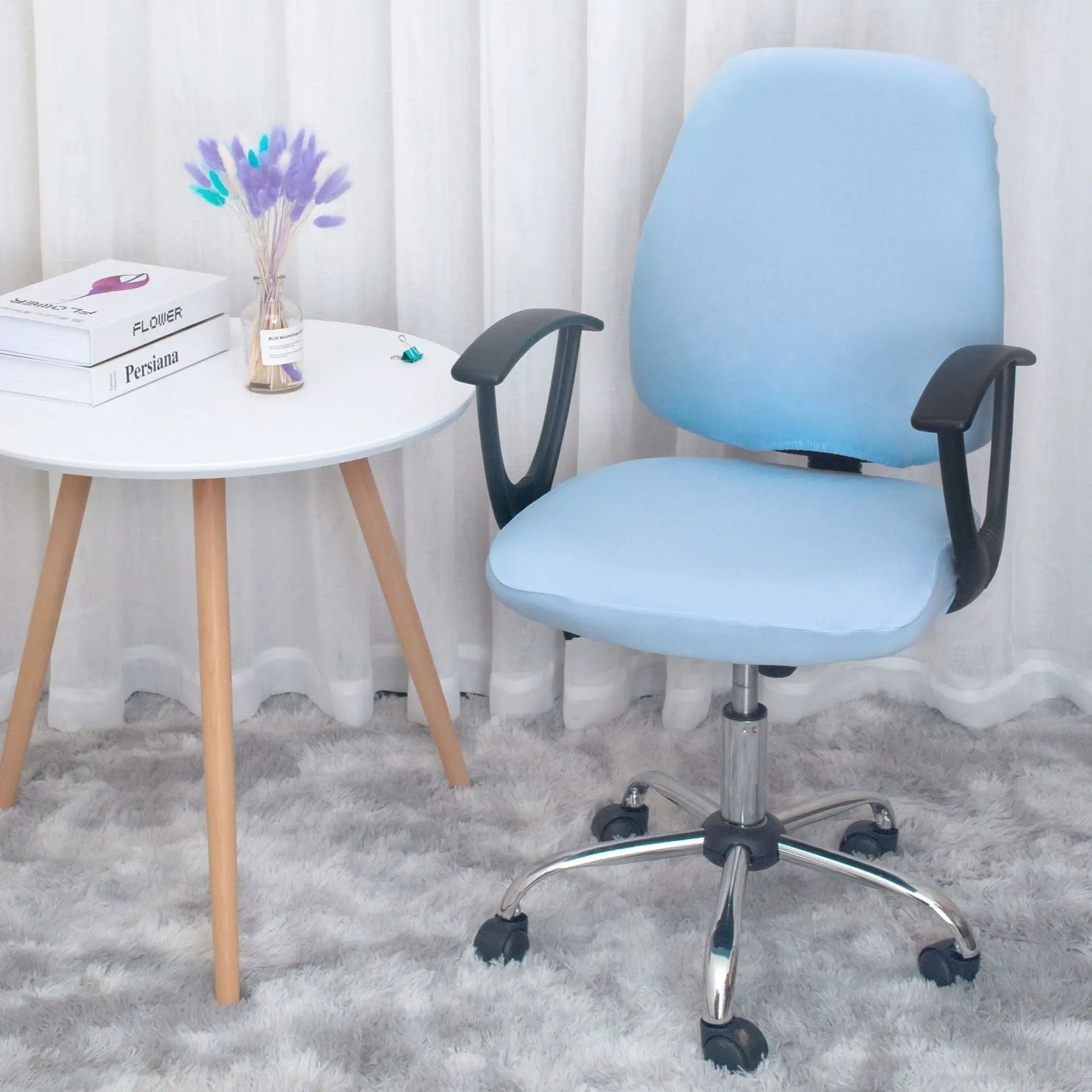 Housse Chaise Élastique RESTYLE Lake Blue-Free Size