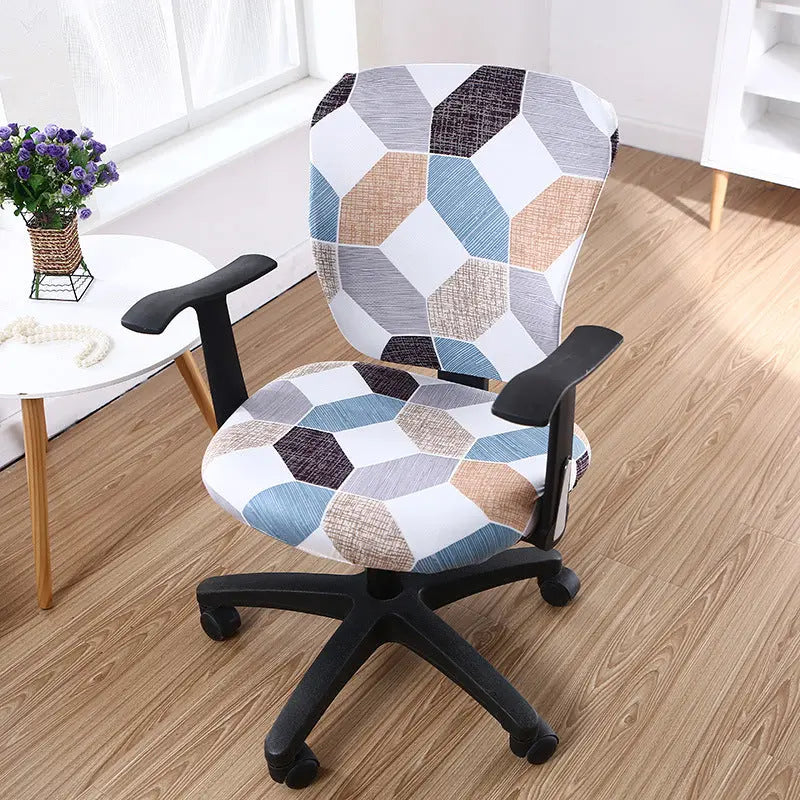 Housse Chaise Moderne STRIPES Colour Geometry-Split Chair Cover