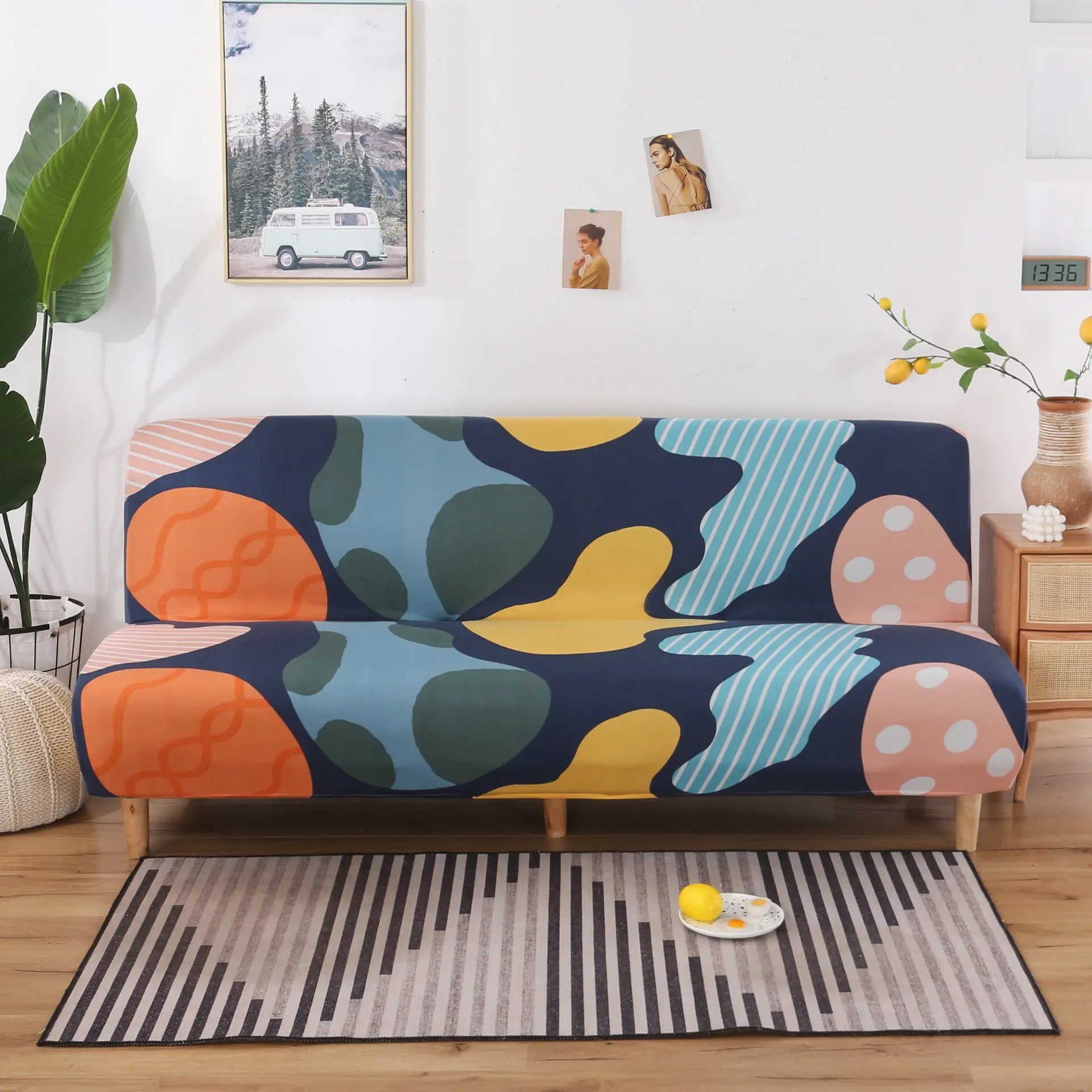 Housse Clic Clac Imprimée SOLIA Colorful-Sofa Cover