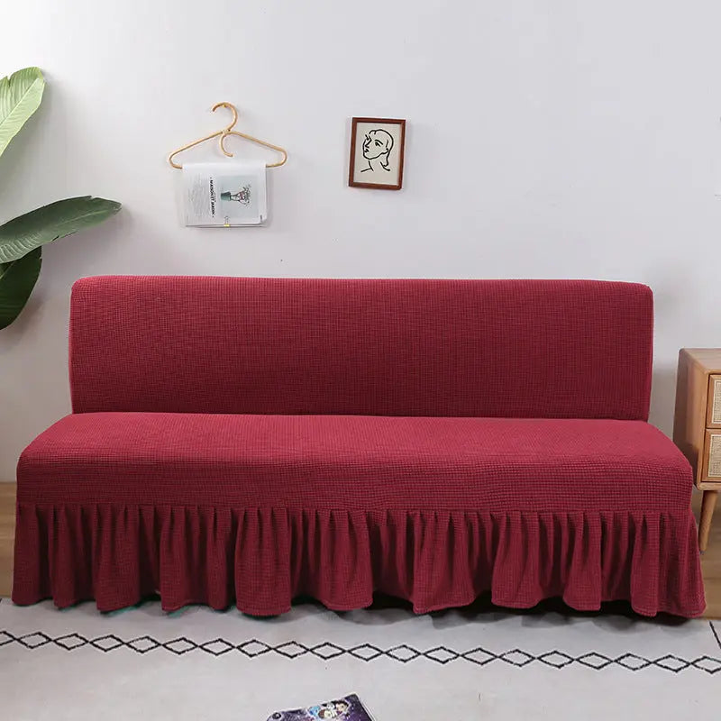 Housse Clic Clac Moderne Elma Cherry Red-150x170cmx100cm