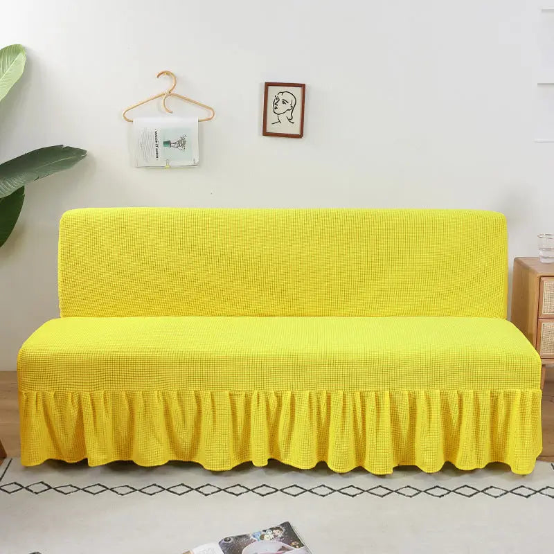 Housse Clic Clac Moderne LYVON Lemon Yellow-150x170cmx100cm