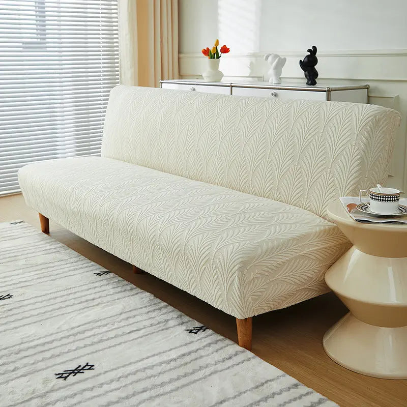 Housse Clic Clac Velours YELIAN Beige-Large Size