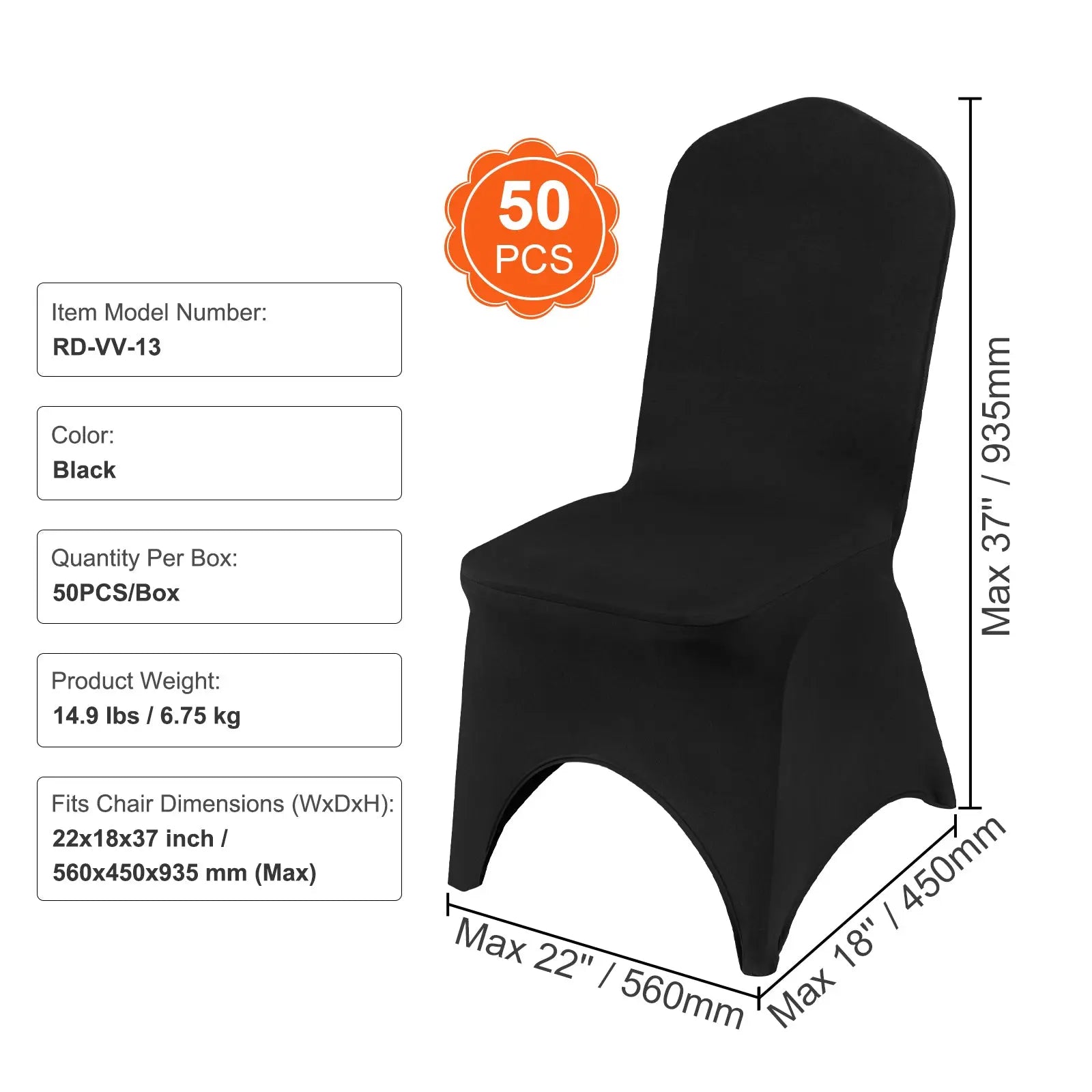 Housse De Chaise Élastique LUXINO