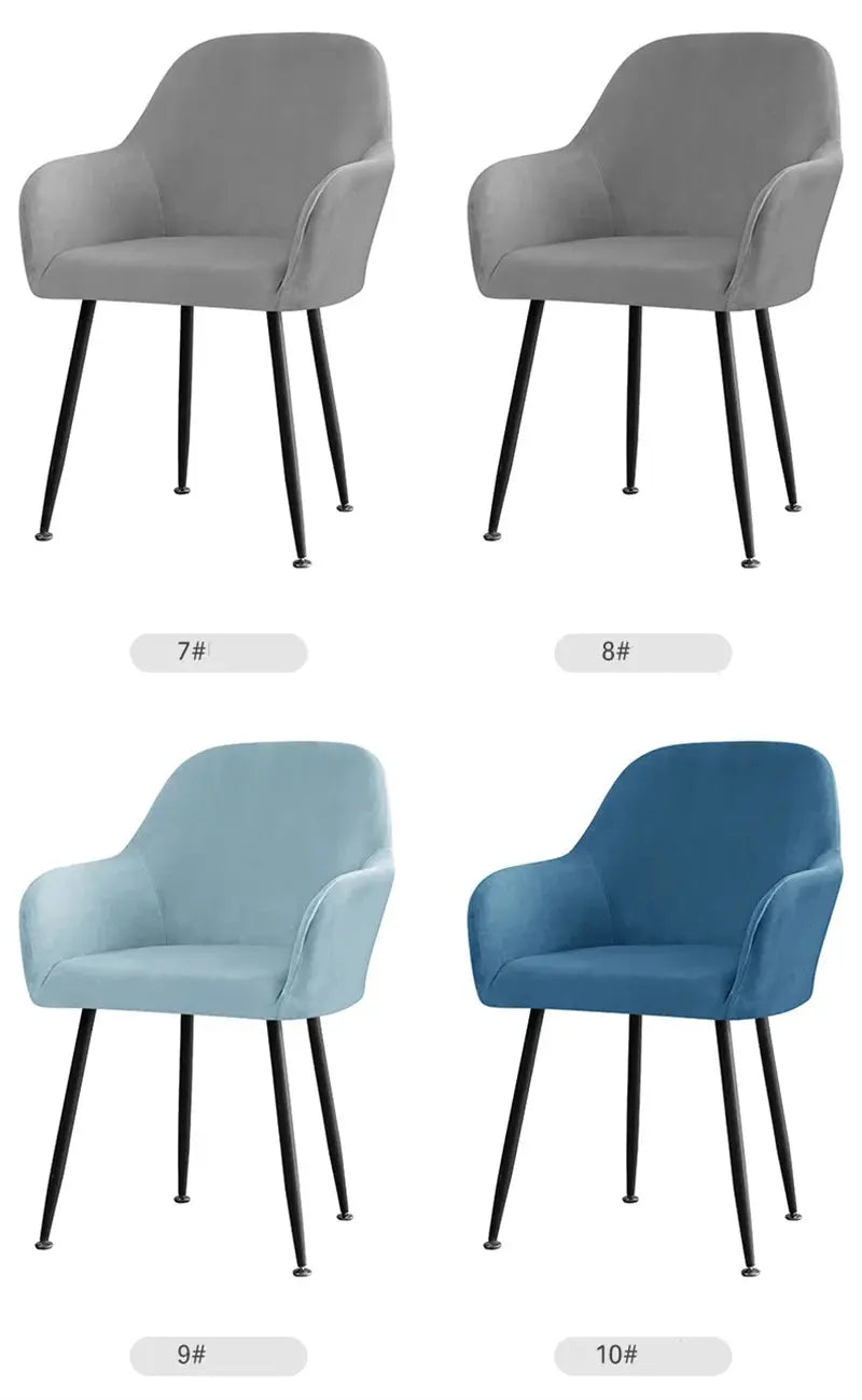 Housse De Chaise Velours Extensible VELINO Housse de France