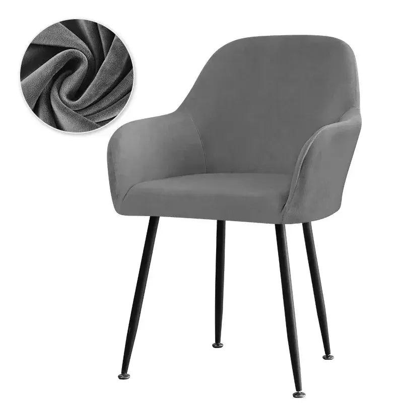 Housse De Chaise Velours Extensible VELINO Housse de France
