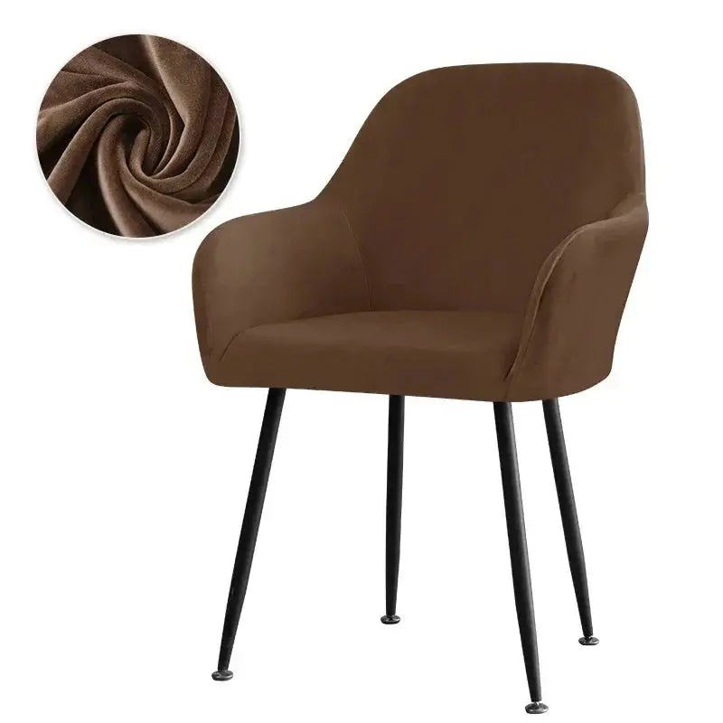 Housse De Chaise Velours Extensible VELINO Housse de France