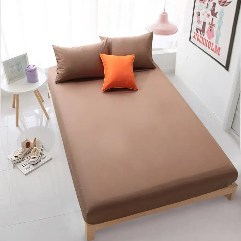 Housse De Matelas Coton Antidérapant SERENA Coffee-200