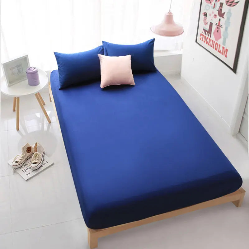 Housse De Matelas Coton Antidérapant SERENA Navy-150