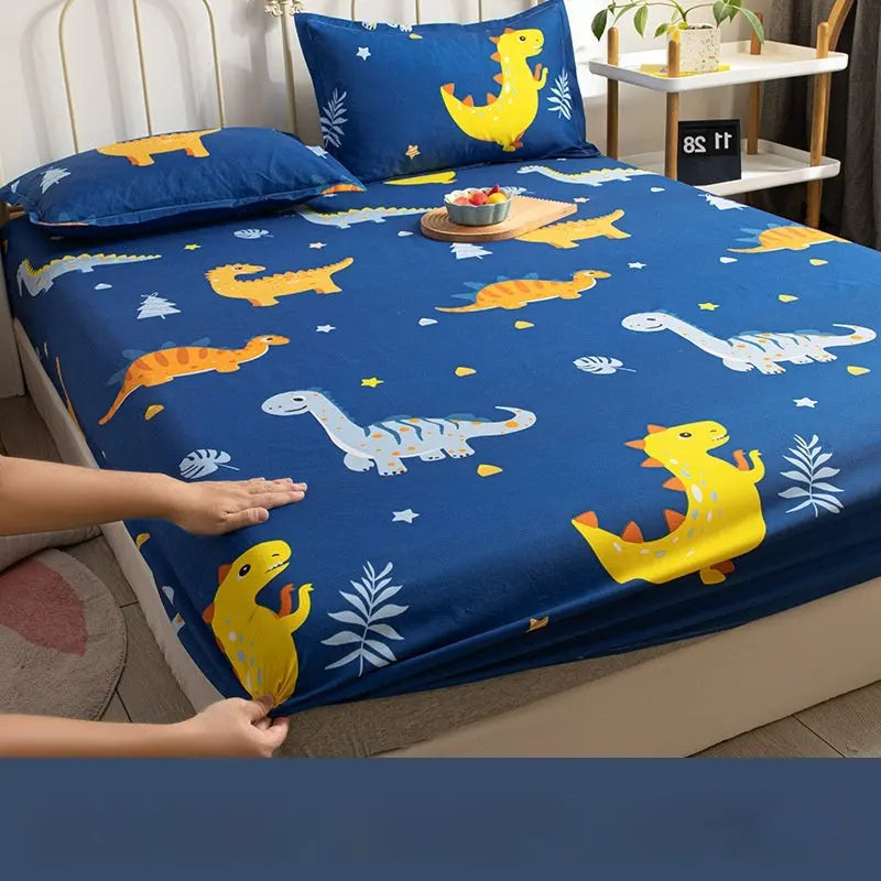 Housse De Matelas Polyester Moderne VOLINO Dinosaur Valley-200x220cm