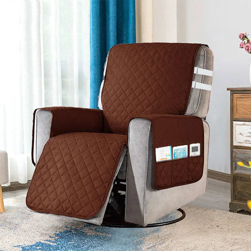 Housse Fauteuil Anti-Glisse RELAXOR Coffee-S