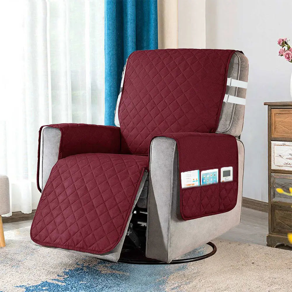 Housse Fauteuil Anti-Glisse RELAXOR Wine Red-S