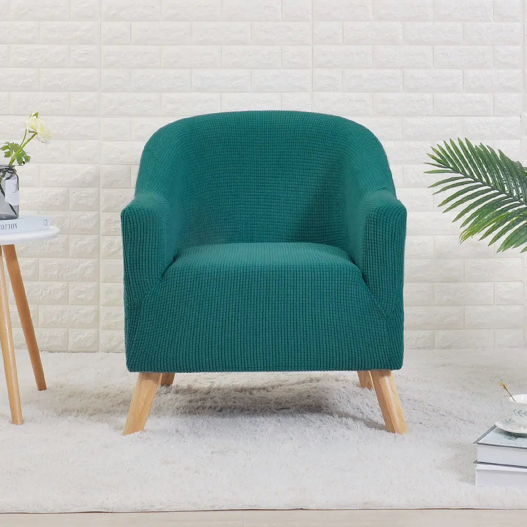Housse Fauteuil Cabriolet Moderne SILINA Sapphire Blue Corn-Round Sofa Cover