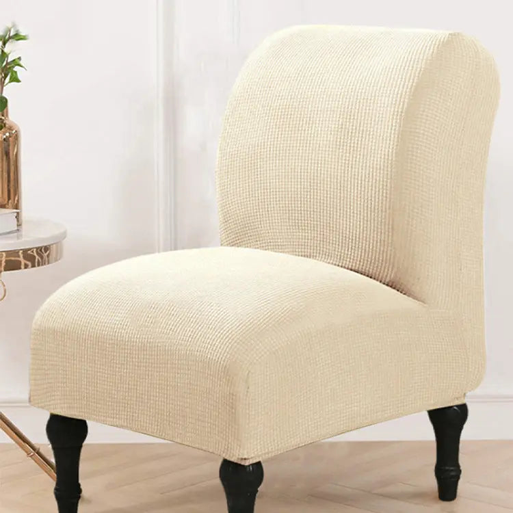 Housse Fauteuil Moderne PLERIX Beige-Fat Stool Chair Cover XL Size