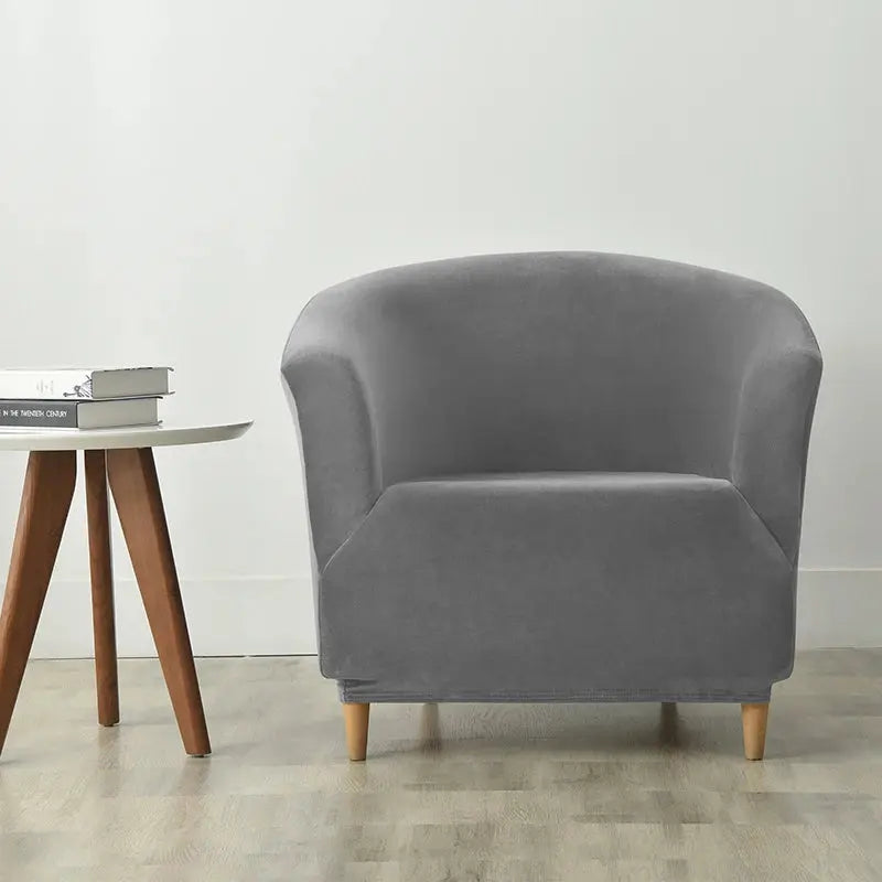 Housse Fauteuil Club Velours Anti-Gliss COVIA Housse de France