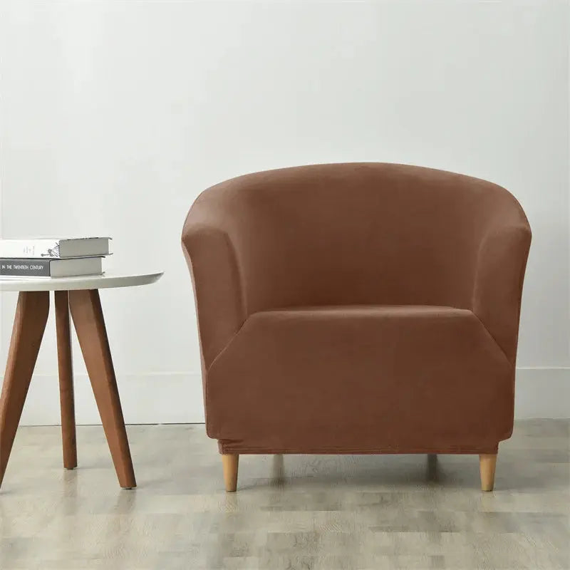 Housse Fauteuil Club Velours Anti-Gliss COVIA Housse de France