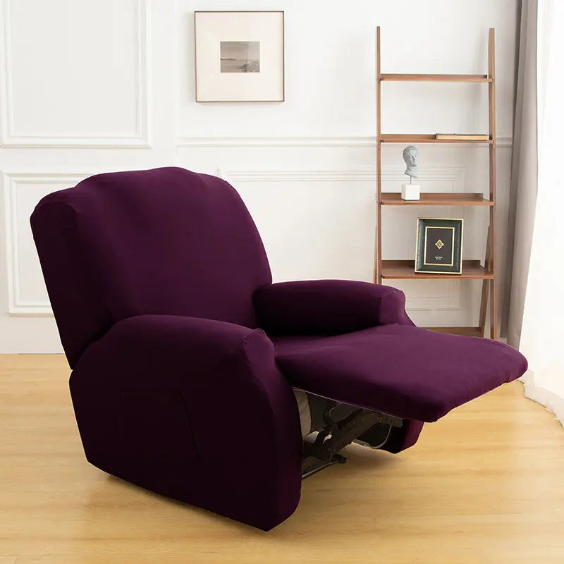 Housse Fauteuil Élastique FLOCKY Red bean paste-Chivas Single