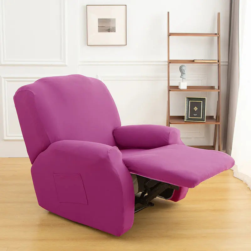 Housse Fauteuil Élastique FLOCKY Rose Red-Chivas Single
