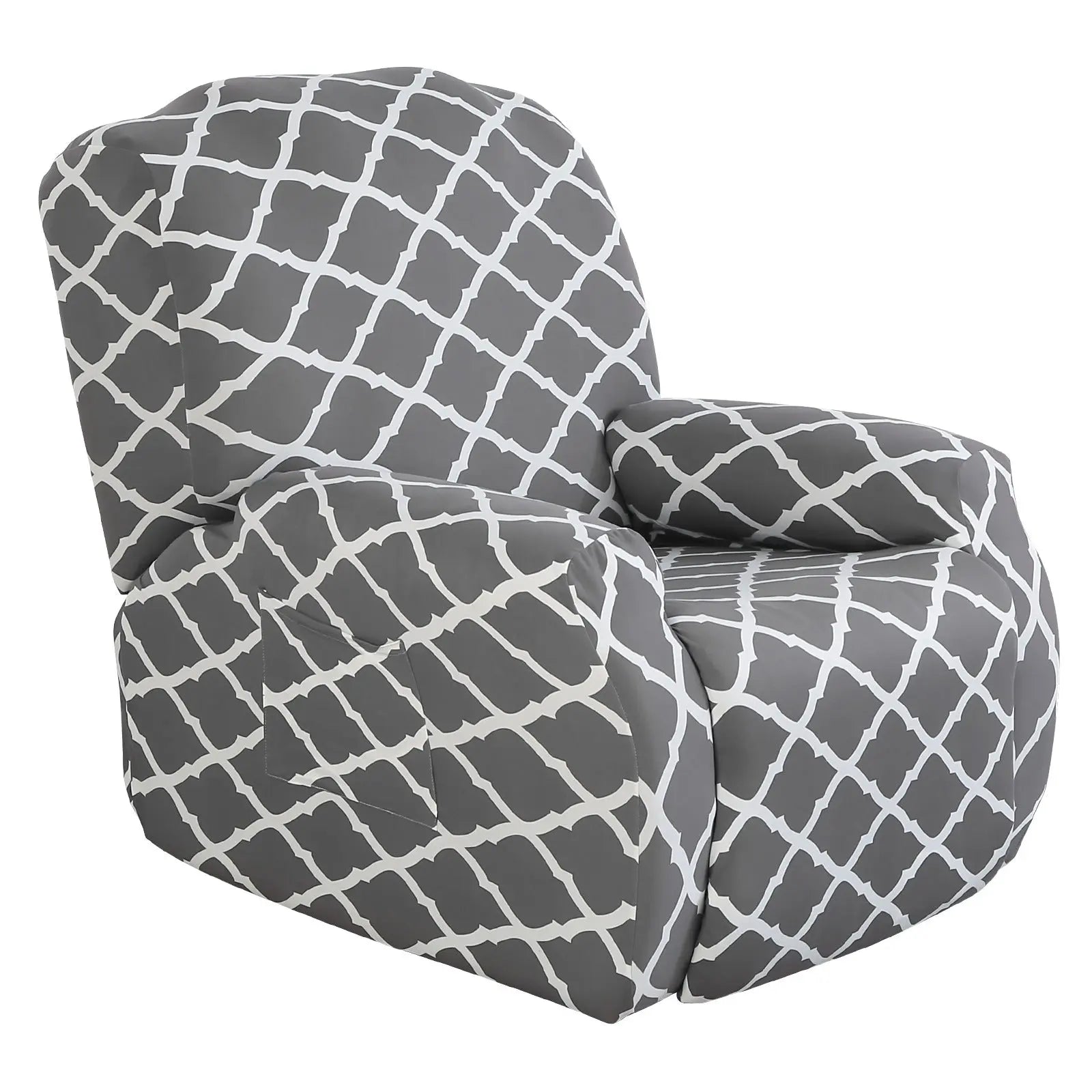 Housse Fauteuil Élastique FLOCKY BTC02 grey-Chivas Single