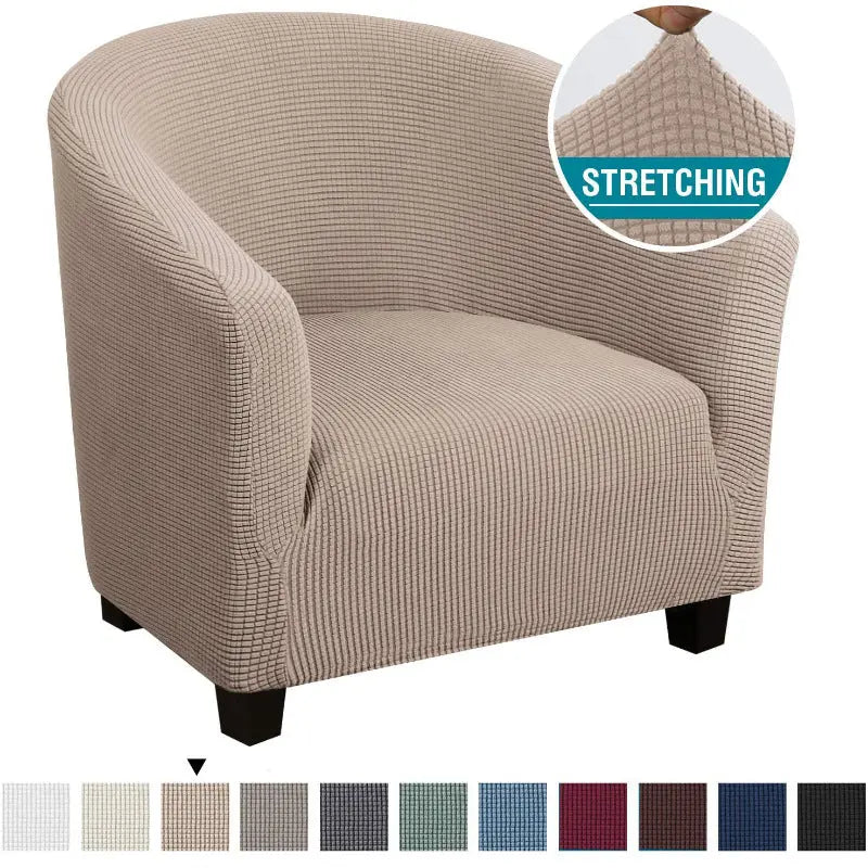 Housse Fauteuil Stretch Bella Khaki-Card seat sofa