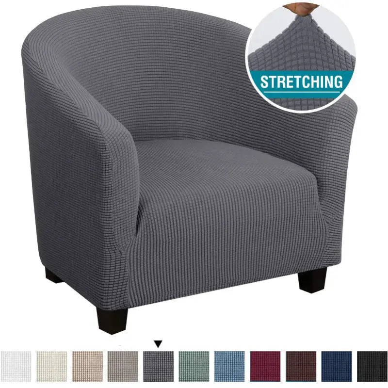 Housse Fauteuil Stretch Bella Gray-Card seat sofa