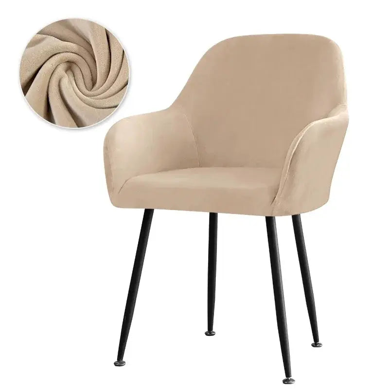 Housse Fauteuil Velours Scandinave PLENIO Housse de France