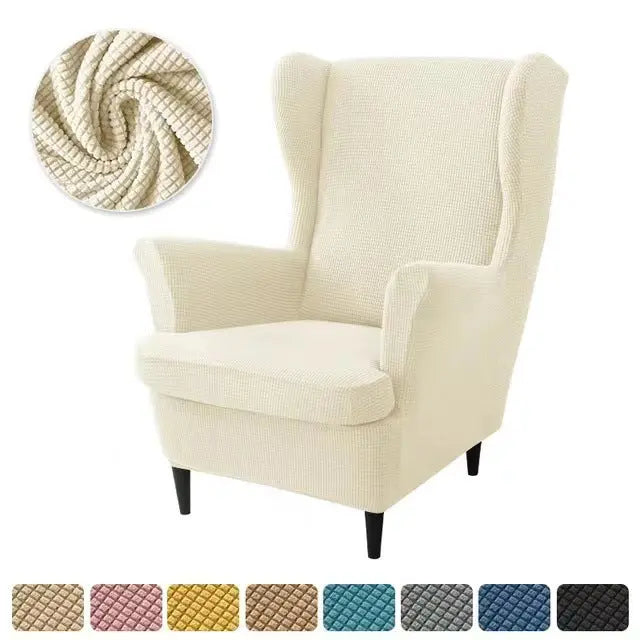 Housse Fauteuil Élastique TIGO Beige-3PCS SET