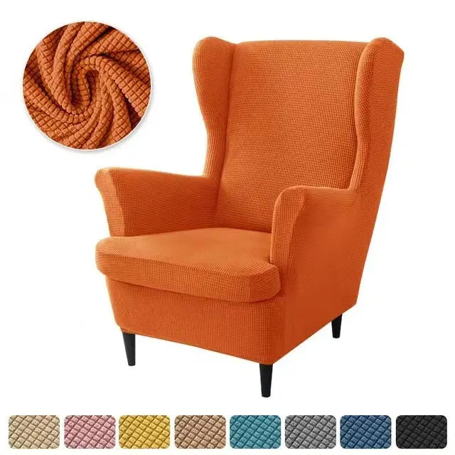Housse Fauteuil Élastique TIGO Orange-2PCS SET