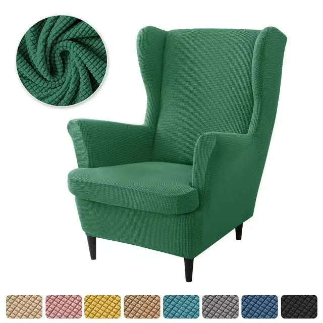 Housse Fauteuil Élastique TIGO Dark Green-2PCS SET