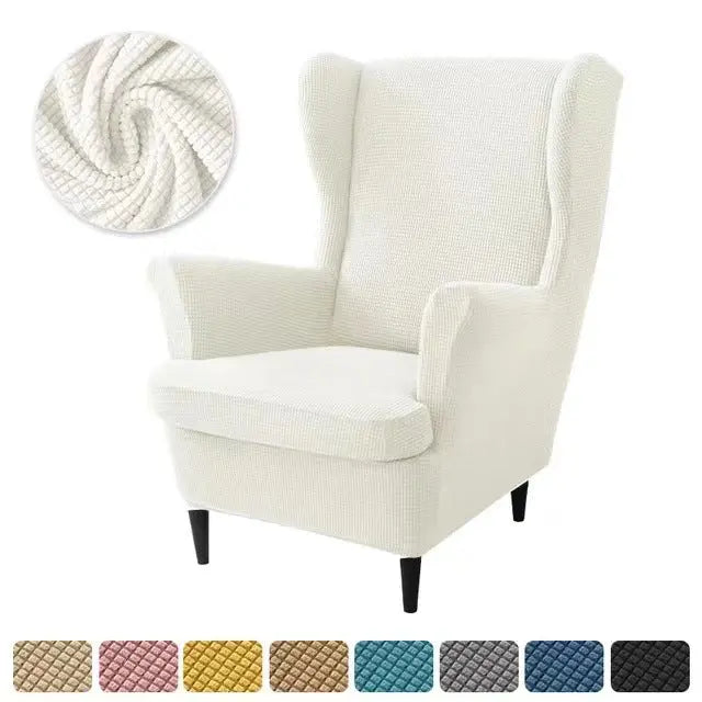 Housse Fauteuil Élastique TIGO White-2PCS SET
