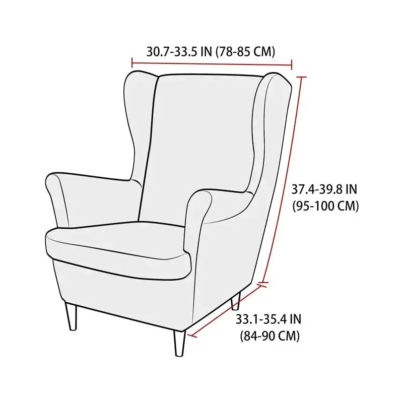 Housse Fauteuil à Oreilles Velours VELORIN Housse de France