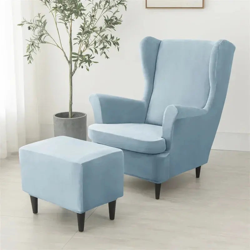 Housse Fauteuil à Oreilles Velours VELORIN Housse de France