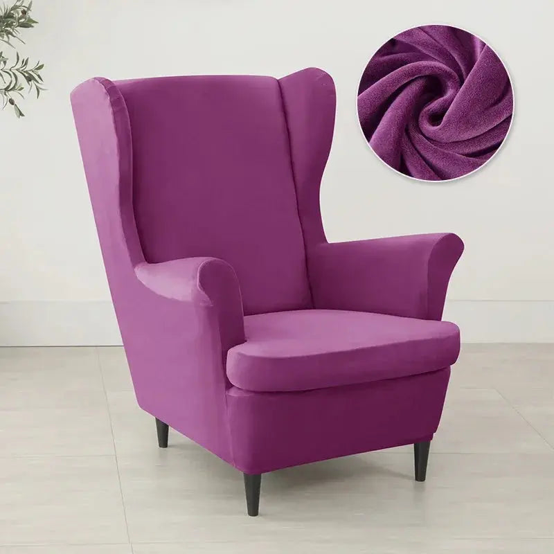 Housse Fauteuil à Oreilles Velours VELORIN Housse de France