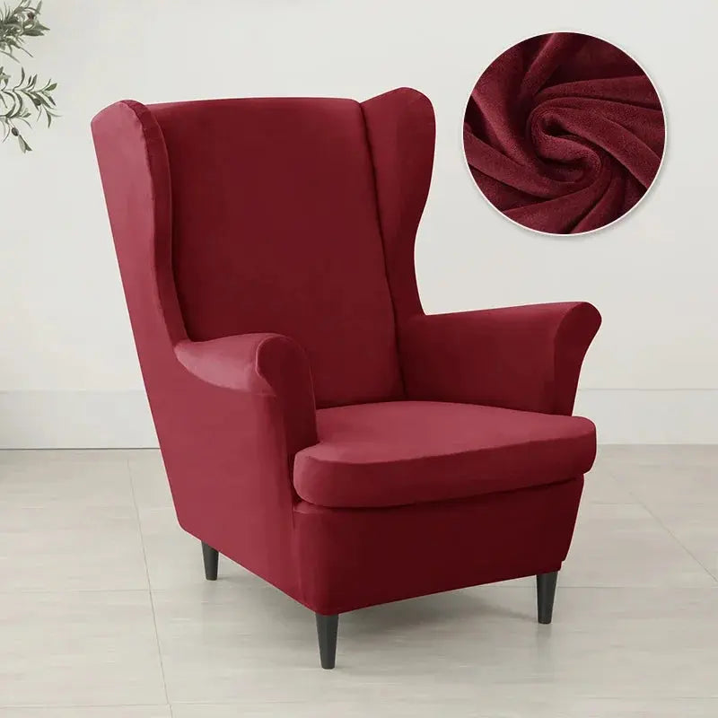 Housse Fauteuil à Oreilles Velours VELORIN Housse de France