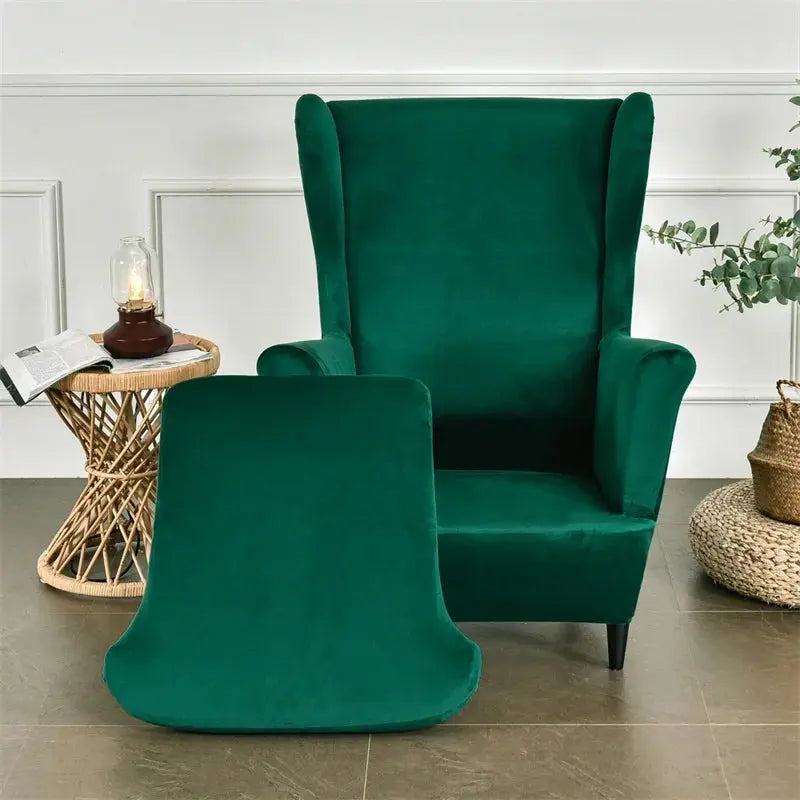 Housse Fauteuil à oreilles velours SOLVIA Housse de France