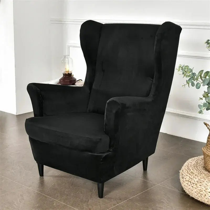 Housse Fauteuil à oreilles velours SOLVIA Housse de France
