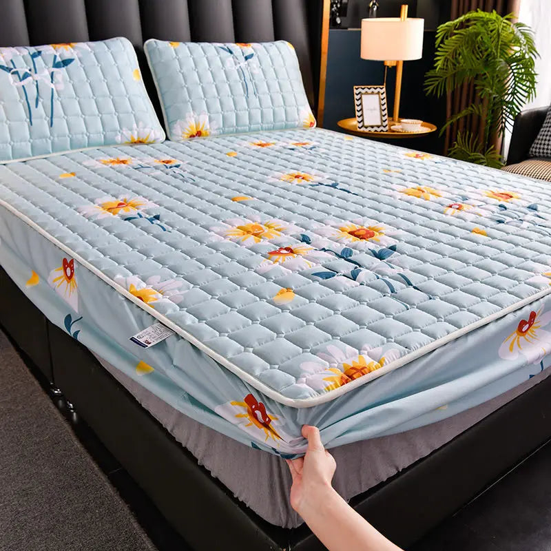 Housse Matelas Brushed LUMBRA Chrysanthemum-F