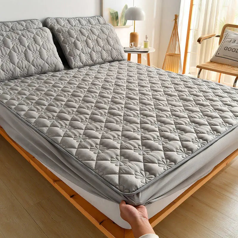 Housse Matelas Brushed LUMBRA Pure grey-B