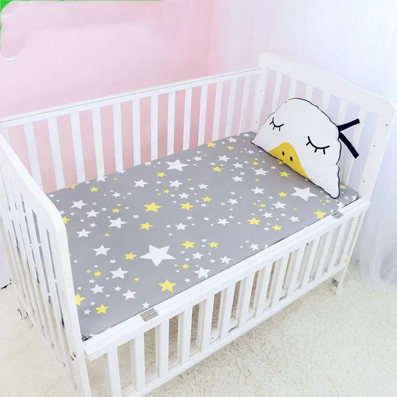 Housse Matelas Coton EcoCove Grey stars-130x70cm