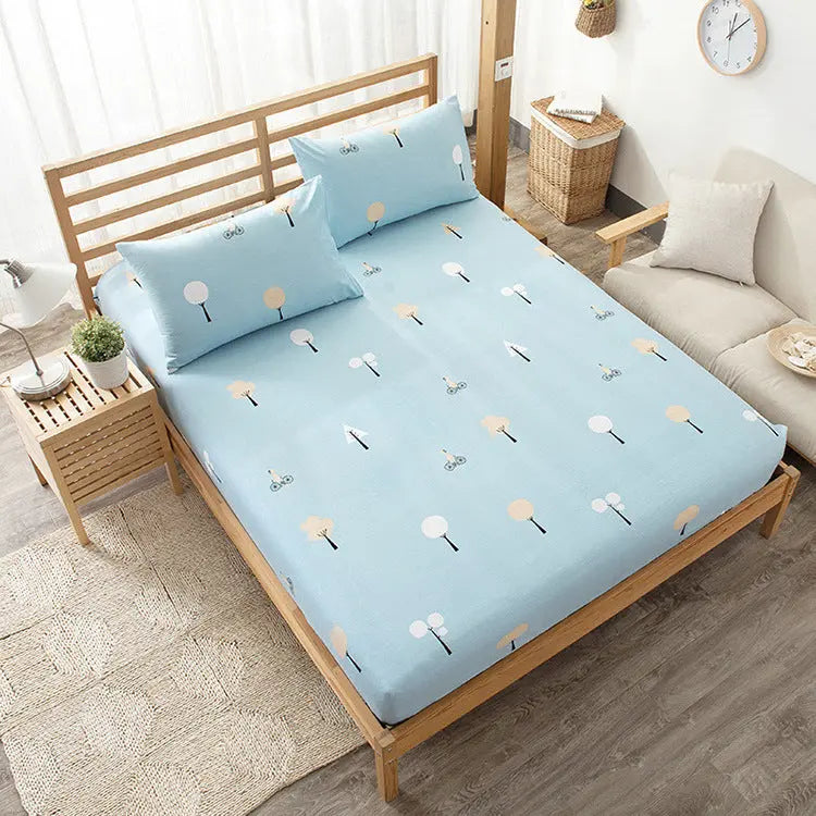 Housse Matelas Coton PURENA Blue-120x200