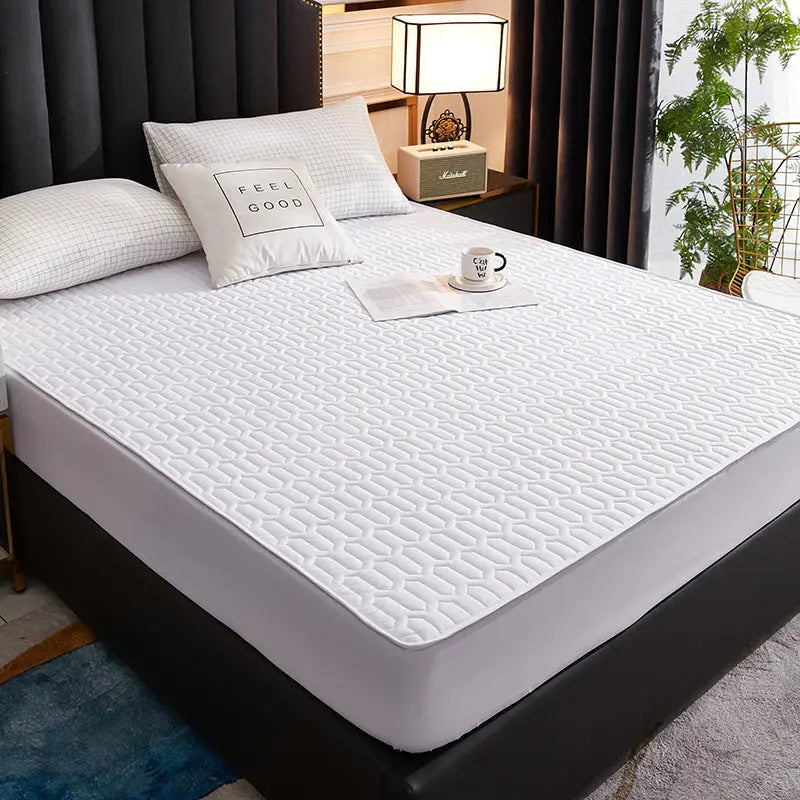 Housse Matelas Coton Quilted AMARI White-150x200cm