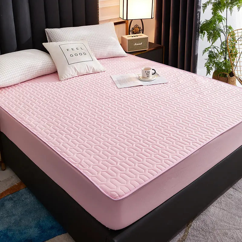 Housse Matelas Coton Quilted AMARI Pink-200x220cm