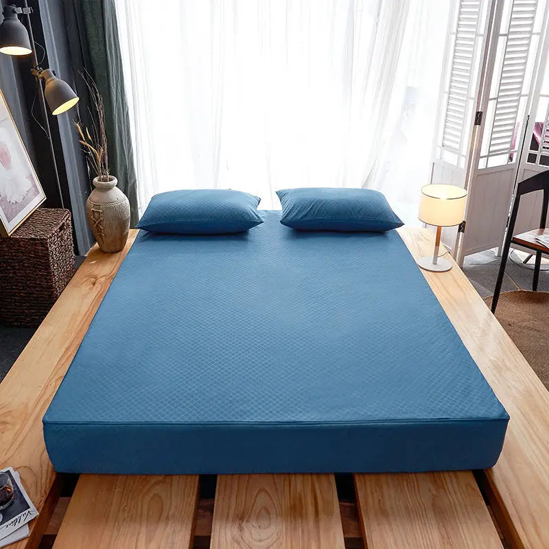 Housse Matelas Imperméable POLLUX Blue-120x200x10