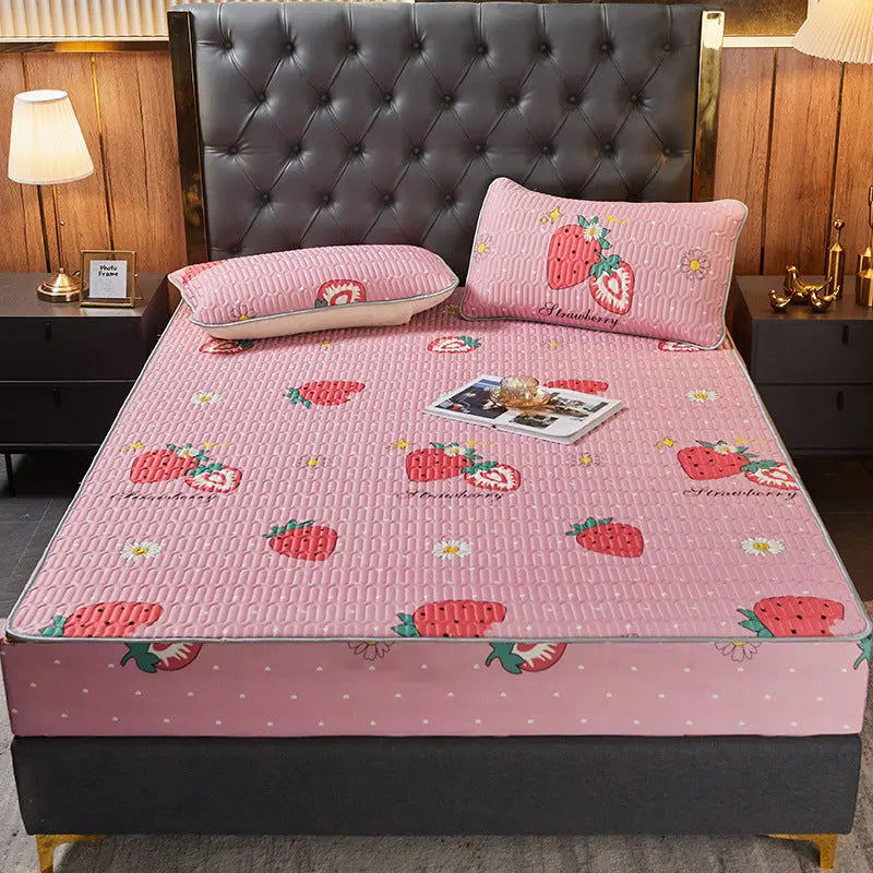 Housse Matelas Latex Moderne SIMMAX Strawberrypowder-180x200cmBed sheet