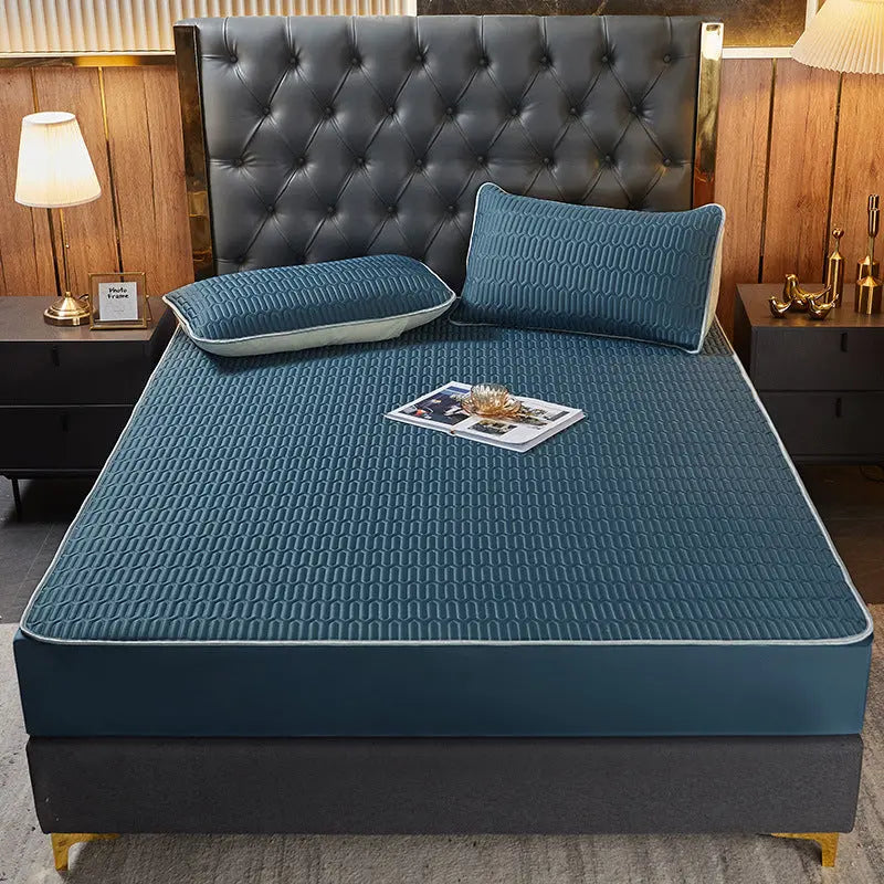 Housse Matelas Latex Moderne SIMMAX Elegant blue-150x200cmthree item