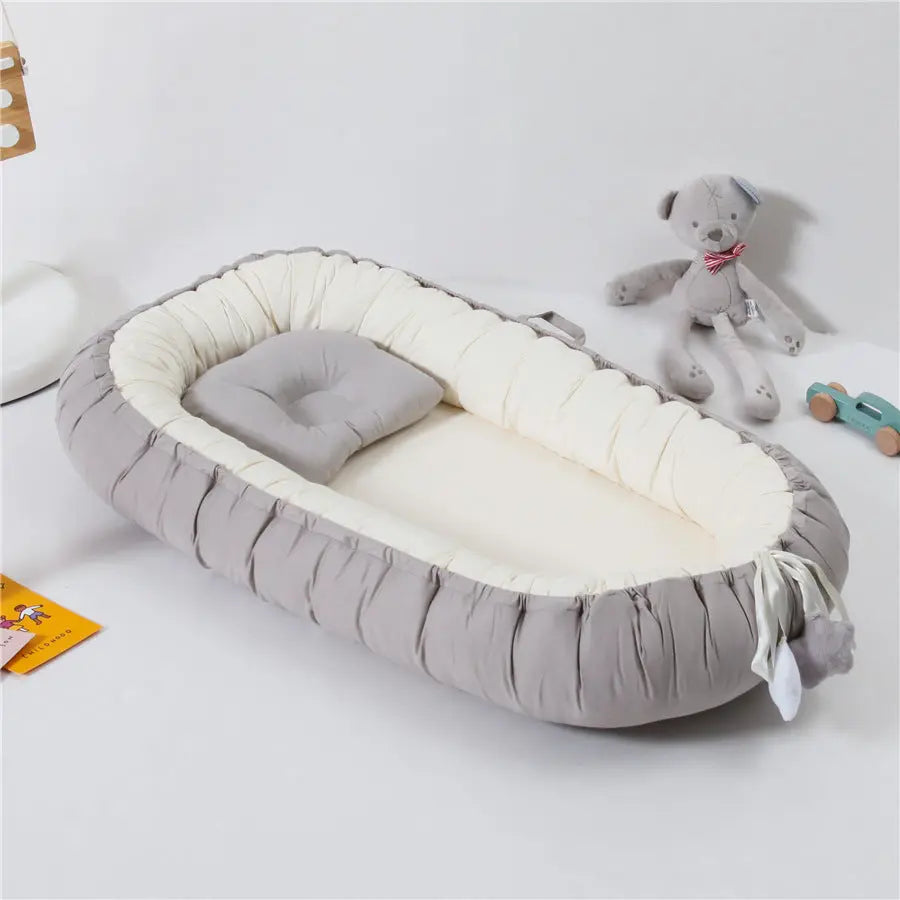 Housse Matelas à Langer Coton Pliable BIONYX Grey beige