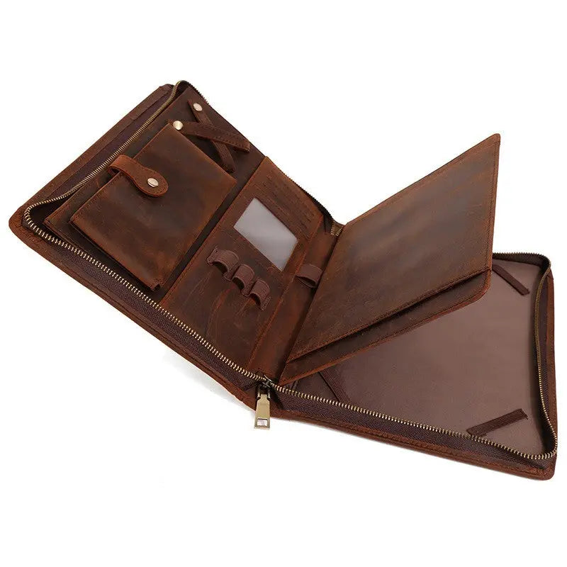 Housse Ordinateur Cuir Luxe PROLINE Brown Color