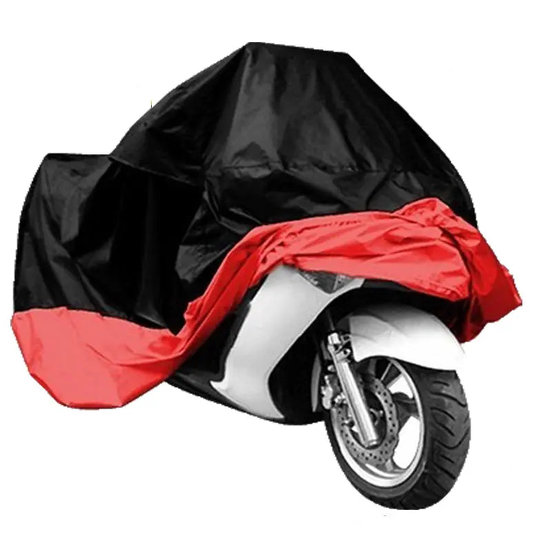 Housse Pour Moto Imperméable AURIX Black red-S